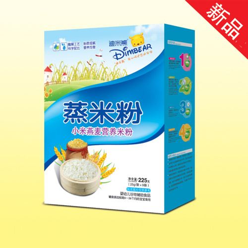 迪米熊小米燕麦营养米粉 盒装