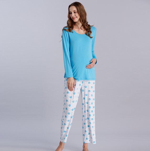 小蓝象孕妇排汗睡衣套装