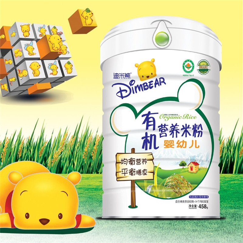 迪米熊幼儿有机营养米粉458g