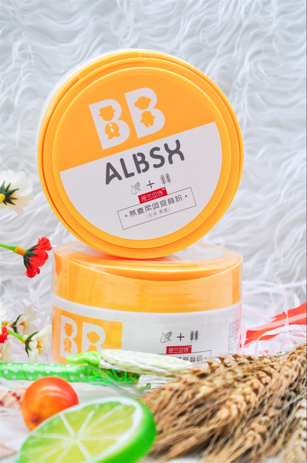 爱兰贝诗燕麦柔呵爽身粉