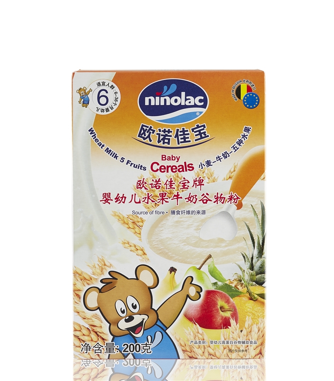 欧诺佳宝水果牛奶谷物粉