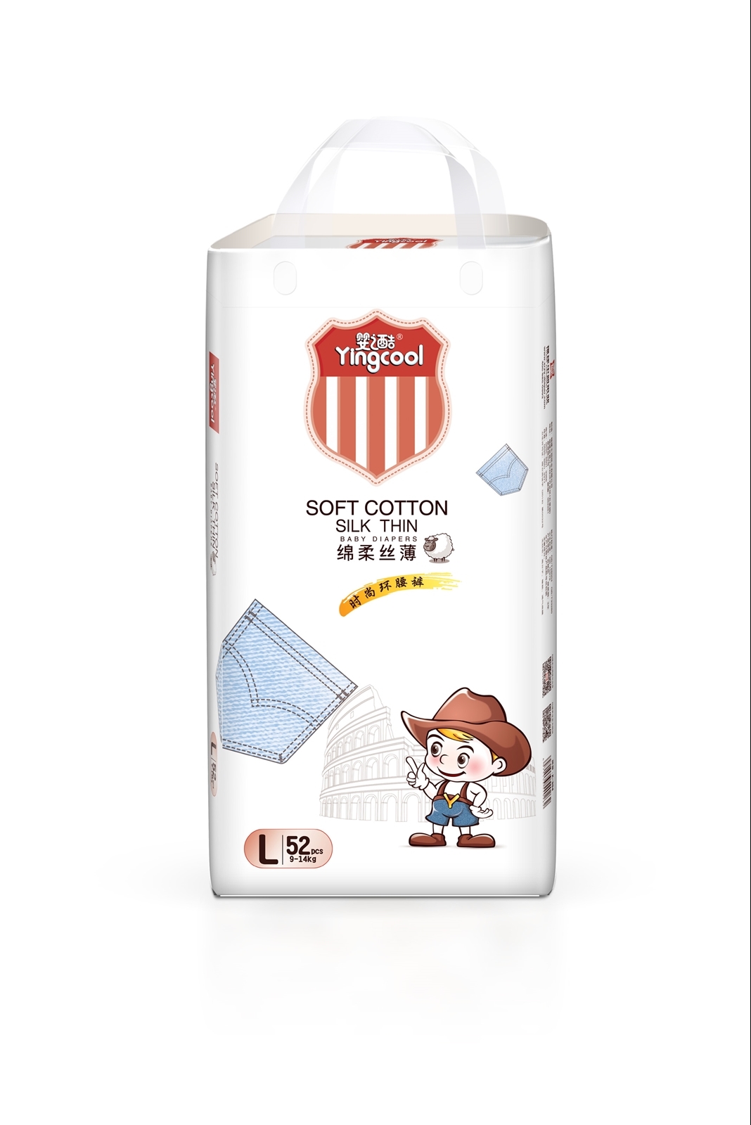 婴之酷绵柔丝薄纸尿裤L码