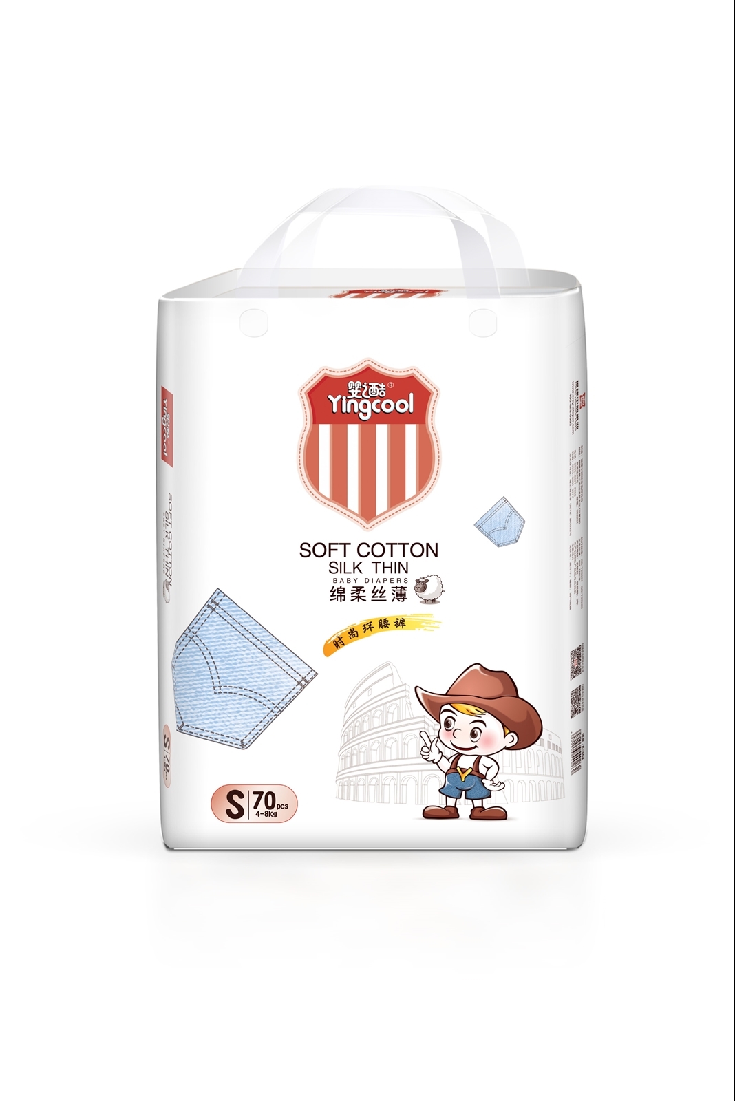 婴之酷绵柔丝薄纸尿裤S码