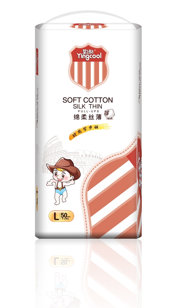 婴之酷绵柔丝薄学步裤L码