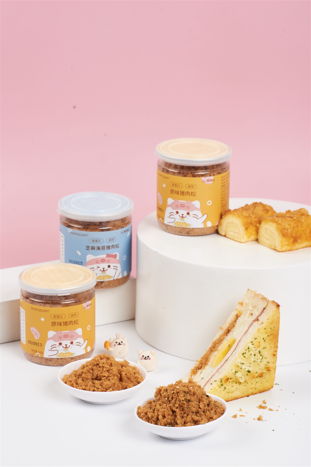 萌天天小朋友猪肉松