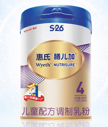 惠氏膳儿加儿童配方调制乳粉4段