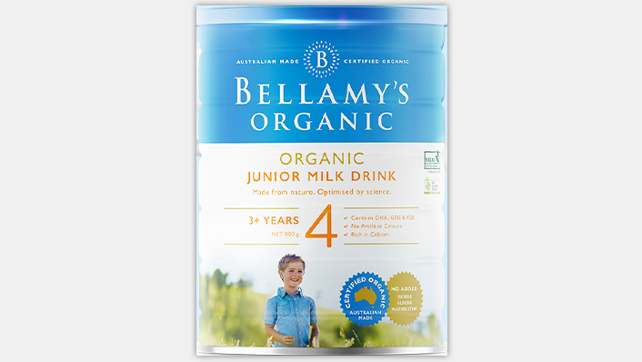 贝拉米有机儿童配方奶粉系列