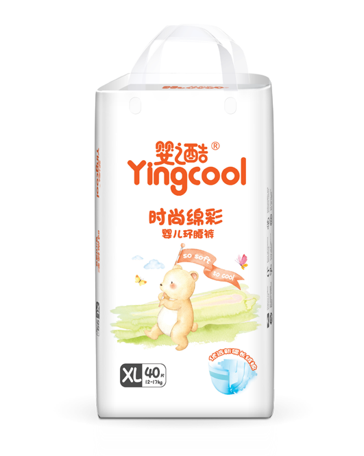 时尚绵彩婴儿环腰裤XL码