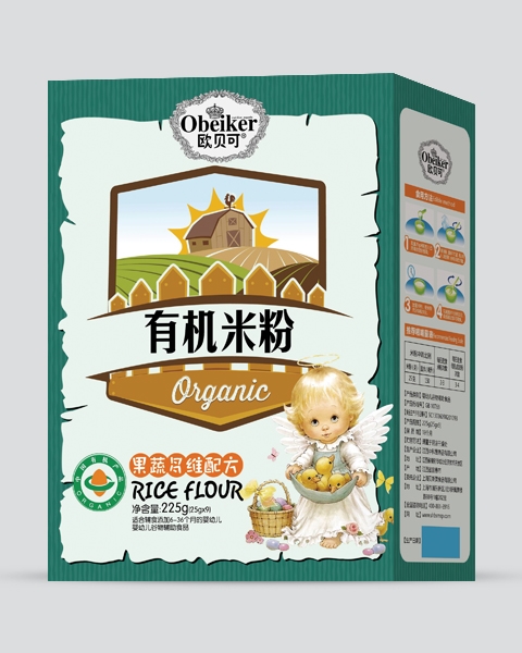 欧贝可有机营养米粉果蔬多维配方（盒装）