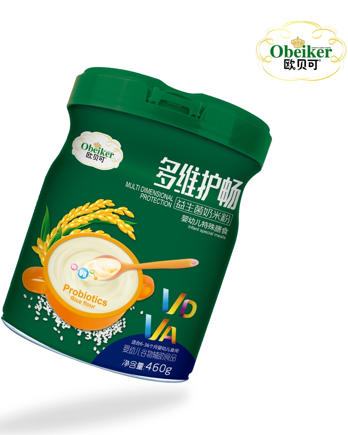 欧贝可多维护畅益生菌奶米粉