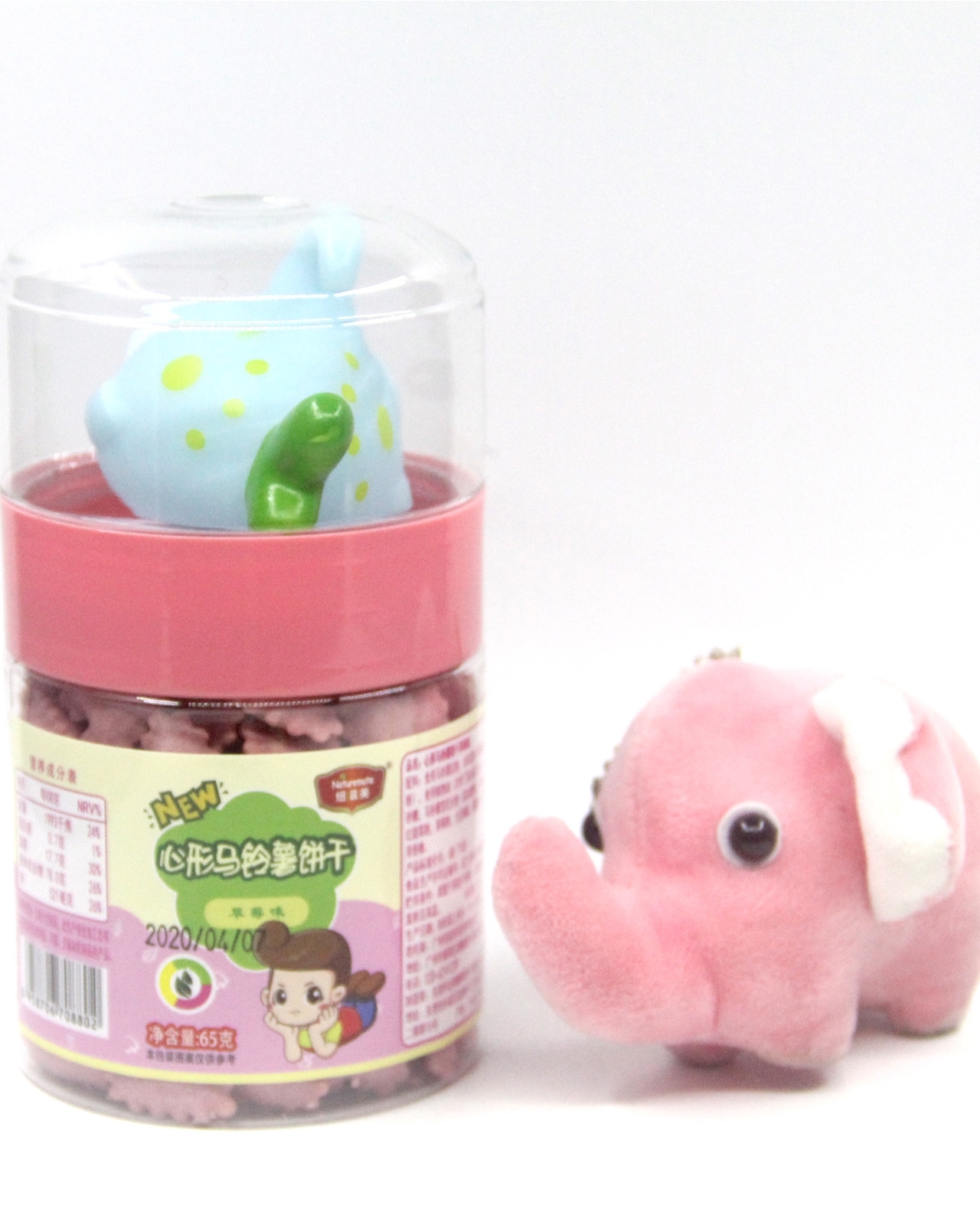 纽滋美马铃薯心形饼干草莓口味