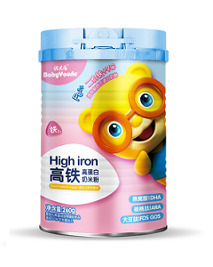 优儿乐高铁高蛋白奶米粉