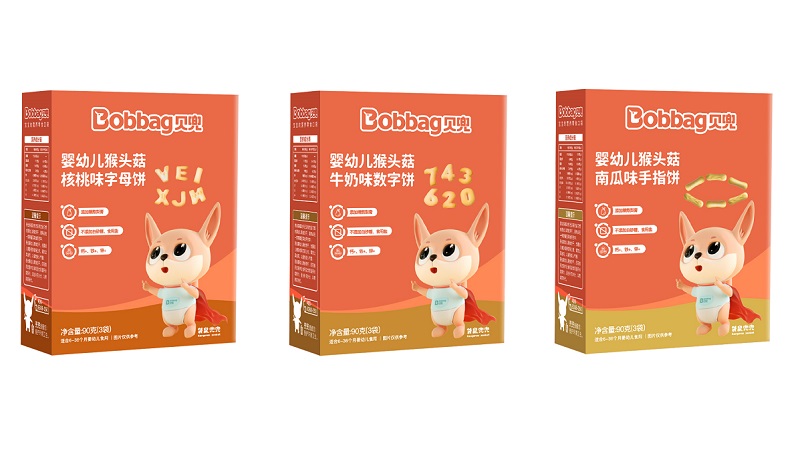 贝兜猴头菇造型饼干系列