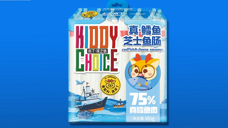 本丁孩之选鳕鱼芝士鱼肠系列