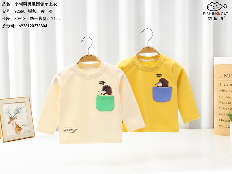 钓鱼猫早秋长袖T恤92696