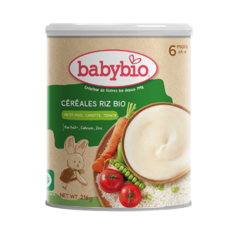 伴宝乐有机婴幼儿混合蔬菜大米米粉