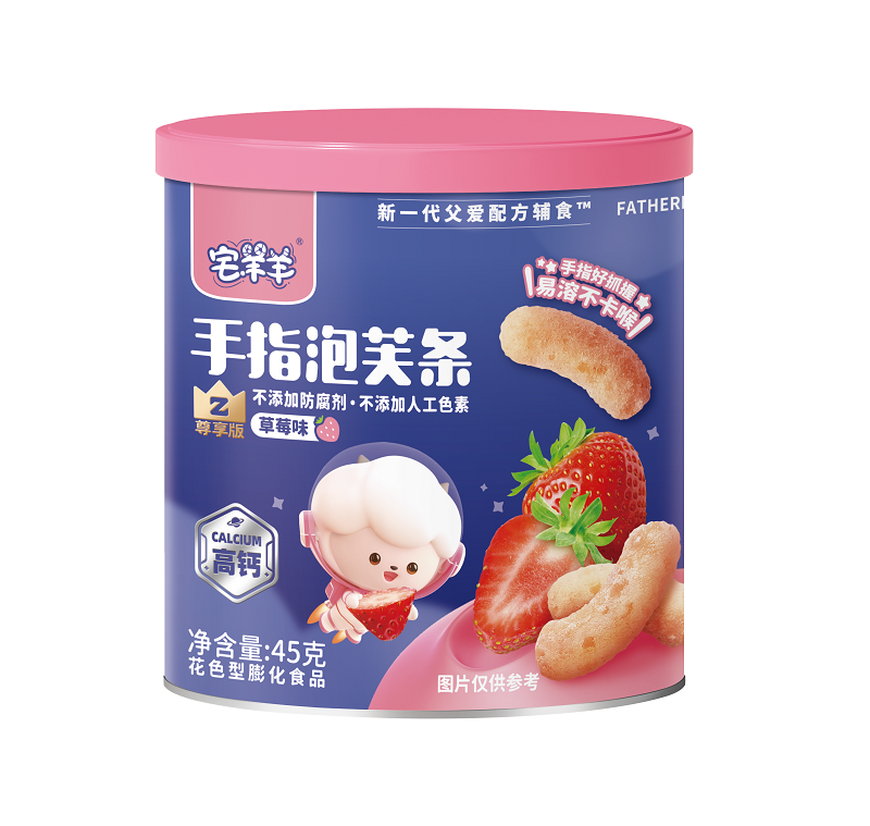 宅羊羊手指泡芙条（草莓味）