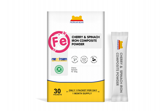 美卡熊樱桃菠菜铁复合固体饮料