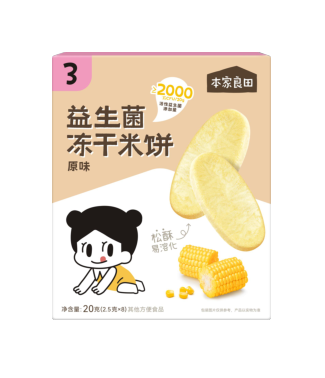 本家良田益生菌冻干米饼