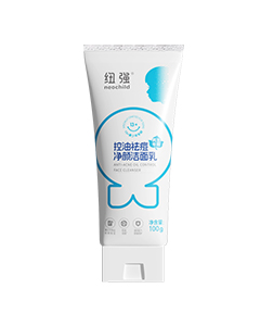 纽强控油祛痘净颜洁面乳（男生专用）