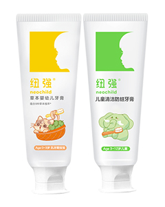 纽强草本婴幼儿牙膏/儿童清洁防蛀牙膏